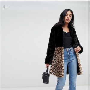 Faux Fur Cheetah Coat